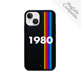 80s - Black IPhone 14 Plus Leather Case