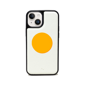90s - White IPhone 14 Plus Leather Case