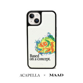 Acapella x MAAD Hurricane -  White IPhone 14 Plus Leather Case