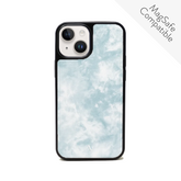 Tie Dye Blue Fever - IPhone 14 Plus Leather Case