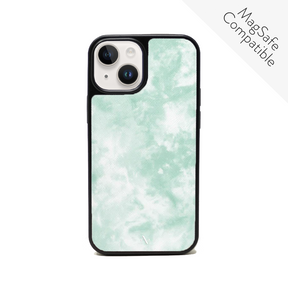 Tie Dye Green Fever - IPhone 14 Leather Case