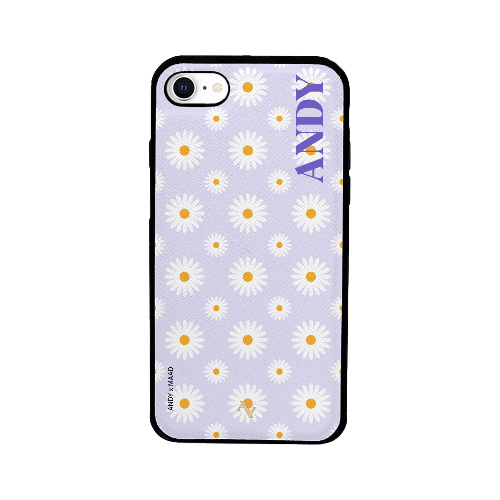 ANDY X MAAD - Liliac Daisies IPhone 7/8/SE Leather Case