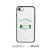 Acapella x MAAD Nice Club -  White IPhone 7/8/SE Leather Case