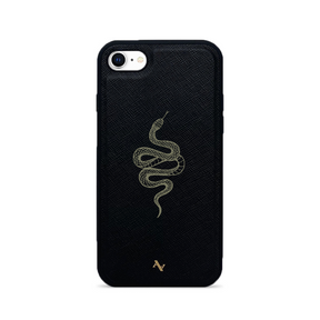 Scales - Black IPhone 7/8/SE Leather Case