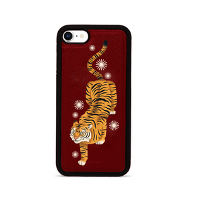 MAAD Tiger - Red IPhone 7/8/SE Leather Case