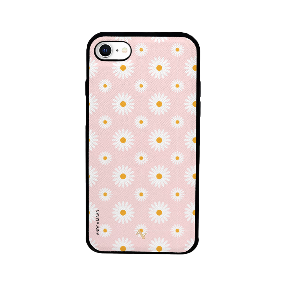 ANDY X MAAD - Pink Daisies IPhone 7/8/SE Leather Case