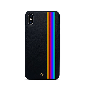 80s - Black IPhone XS MAX Leather Case