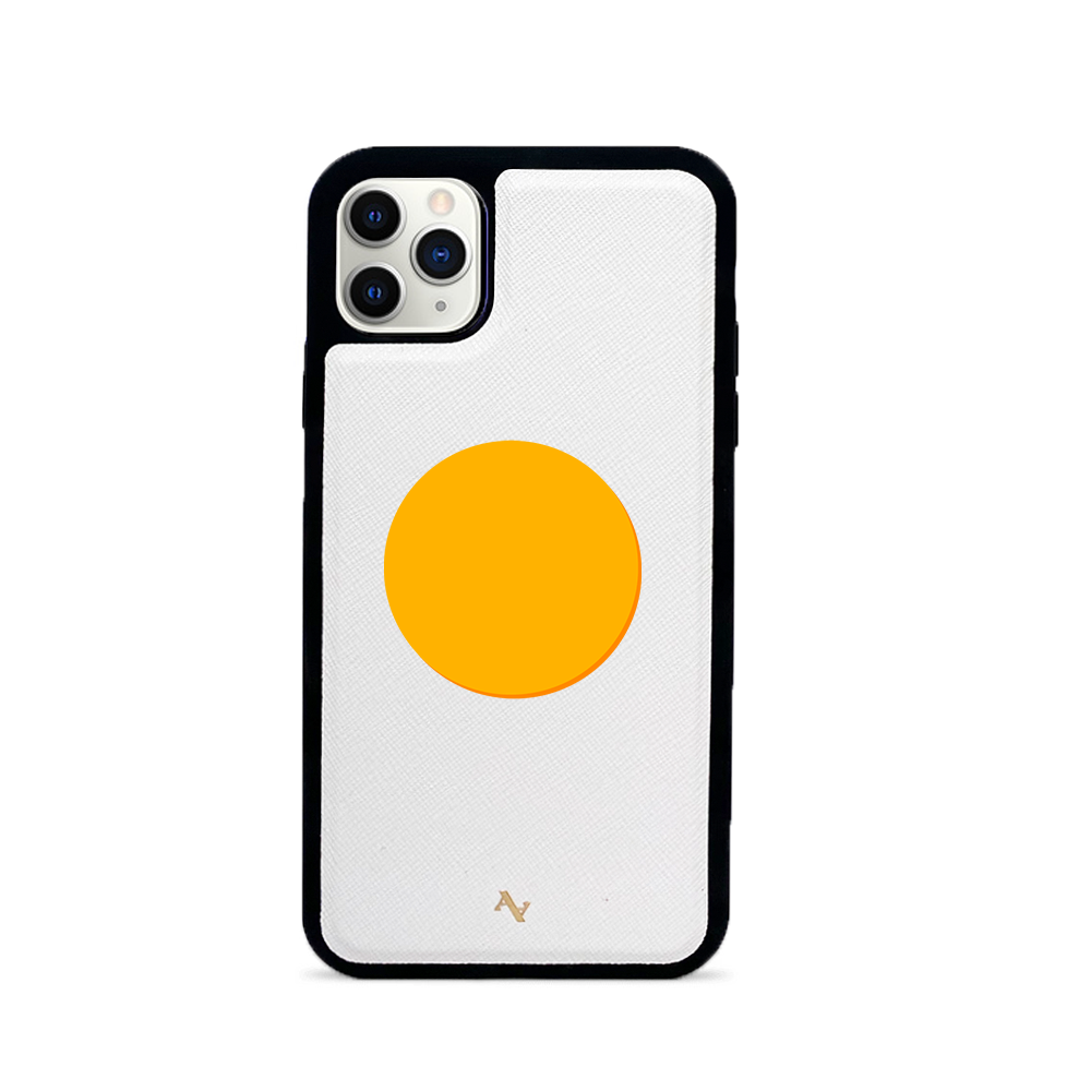 90s - White IPhone 11 Pro Max Leather Case