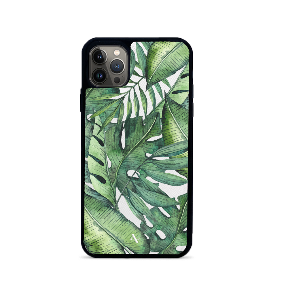 MAAD Tropical Plants - Creta IPhone 14 Pro Max Leather Case