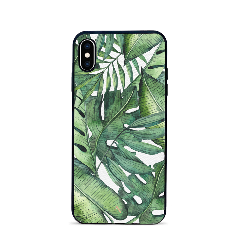 MAAD Tropical Plants - Creta IPhone XS MAX Leather Case