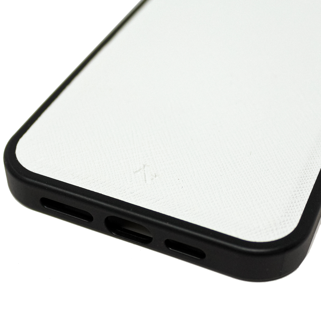 00s - White IPhone 13 Pro Max Leather Case