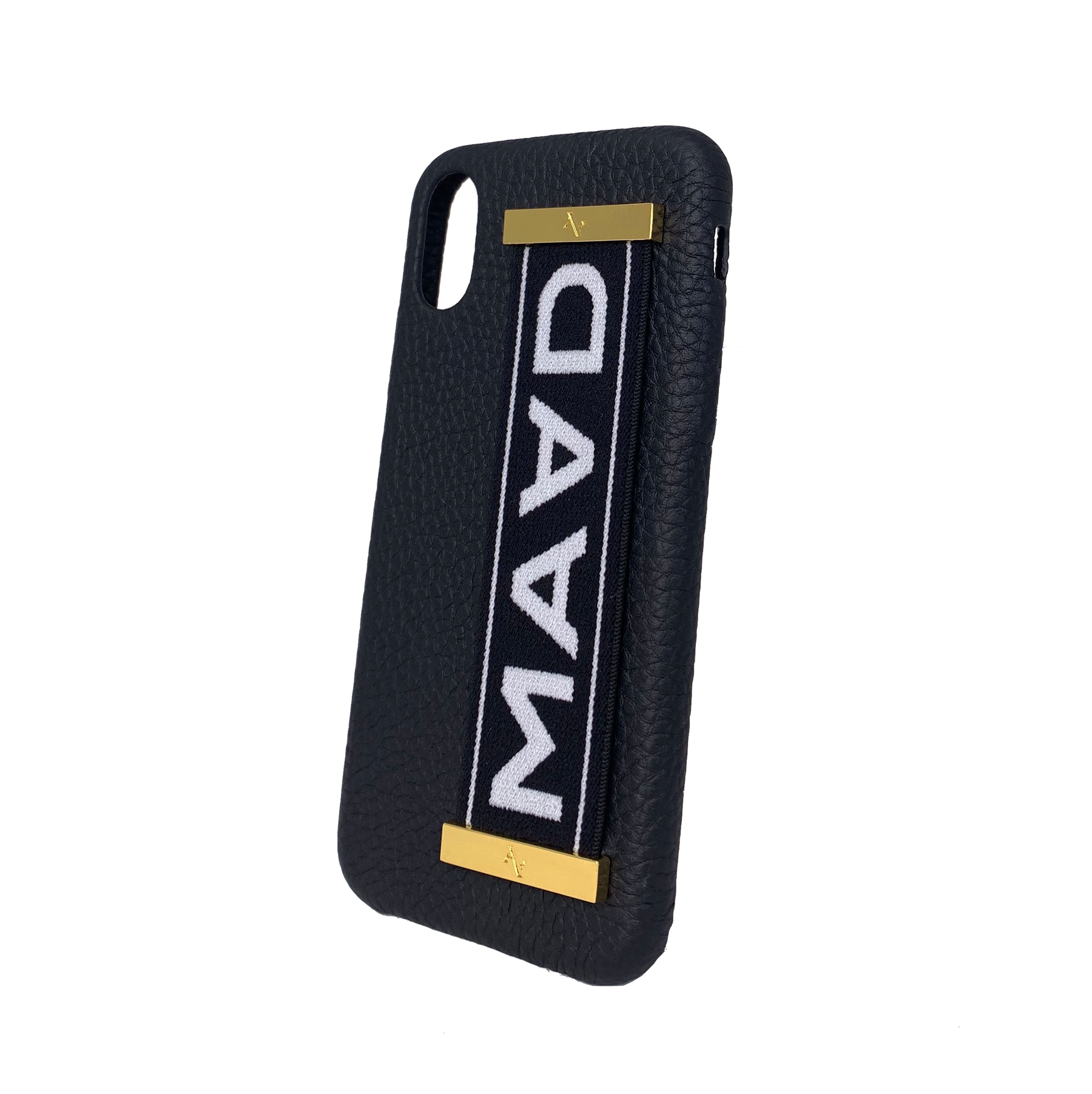 MAAD LVR Black IPhone X/XS Case - MAAD Collective - Saffiano IPhone Personalized Case 