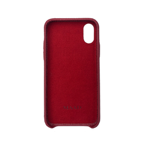 MAAD LVR Red IPhone X/XS Case - MAAD Collective - Saffiano IPhone Personalized Case 