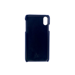 For All - Navy Blue IPhone XS MAX Case - MAAD Collective - Saffiano IPhone Personalized Case 