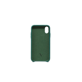 Pebble - Moss Green IPhone X/XS Case - MAAD Collective - Saffiano IPhone Personalized Case 