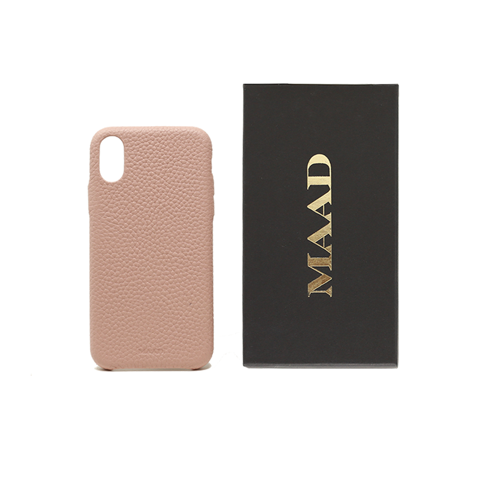 Pebble - Nude IPhone XR Case - MAAD Collective - Saffiano IPhone Personalized Case 