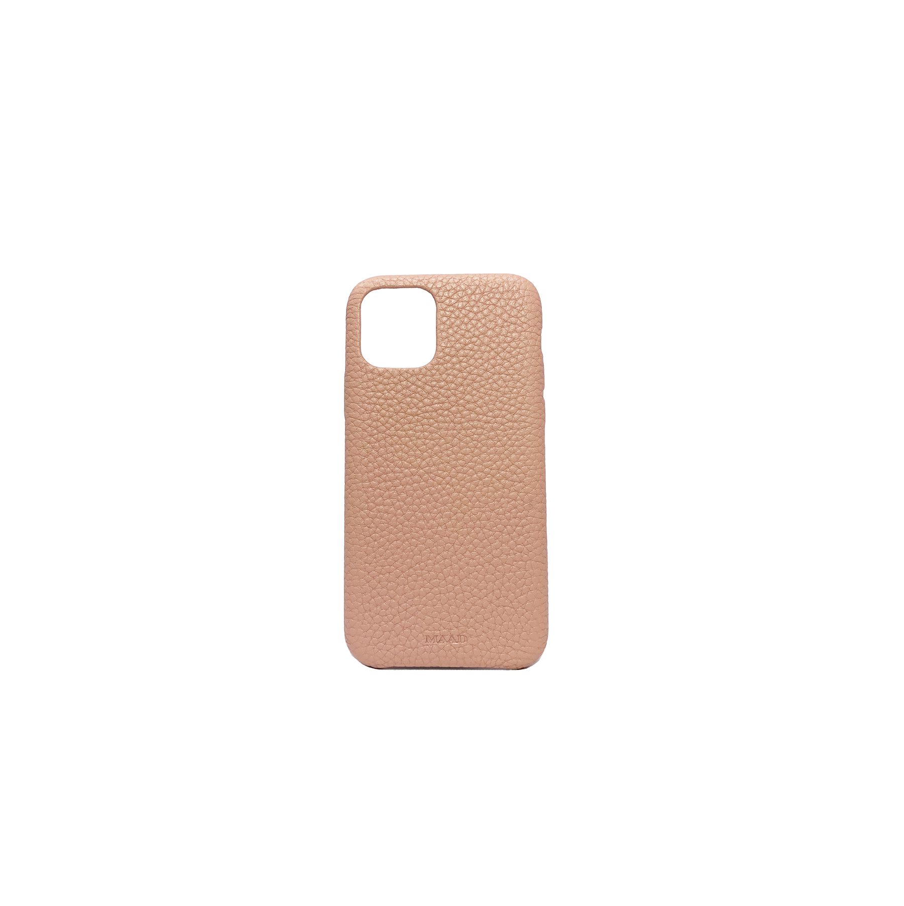 Pebble - Nude IPhone 11 Pro Case - MAAD Collective - Saffiano IPhone Personalized Case 