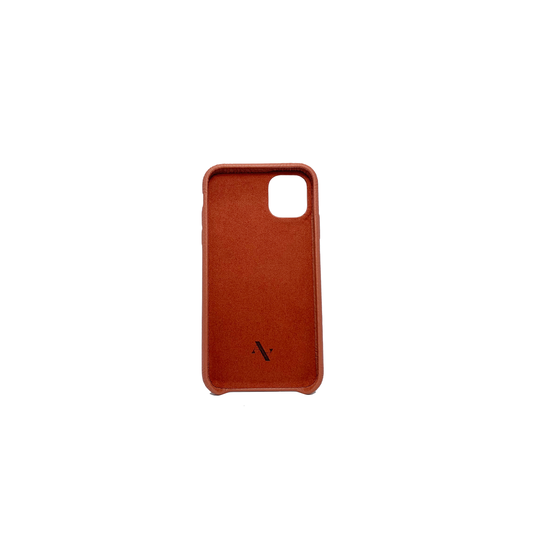 Pebble - Terracotta IPhone 11 Case - MAAD Collective - Saffiano IPhone Personalized Case 