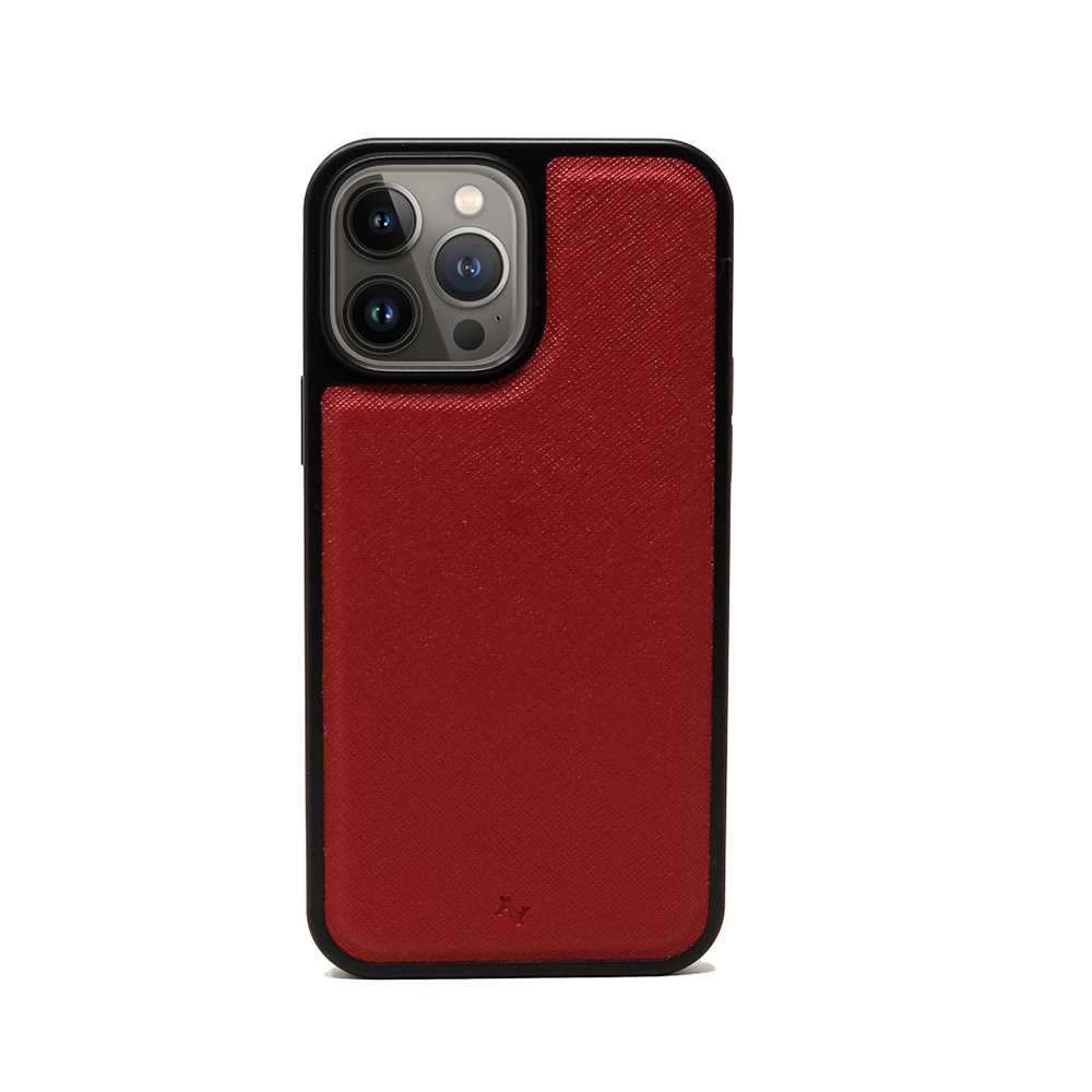 Moon River - Red IPhone 13 Pro Max Leather Case