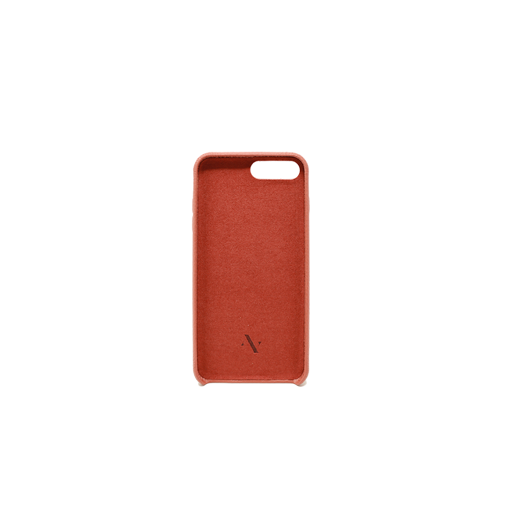 Pebble - Terracotta IPhone 7/8 Plus Case - MAAD Collective - Saffiano IPhone Personalized Case 