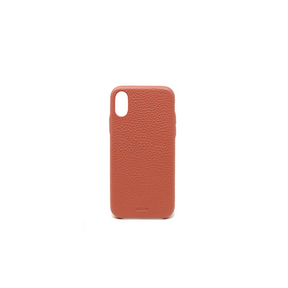 Pebble - Terracotta IPhone X/XS Case - MAAD Collective - Saffiano IPhone Personalized Case 