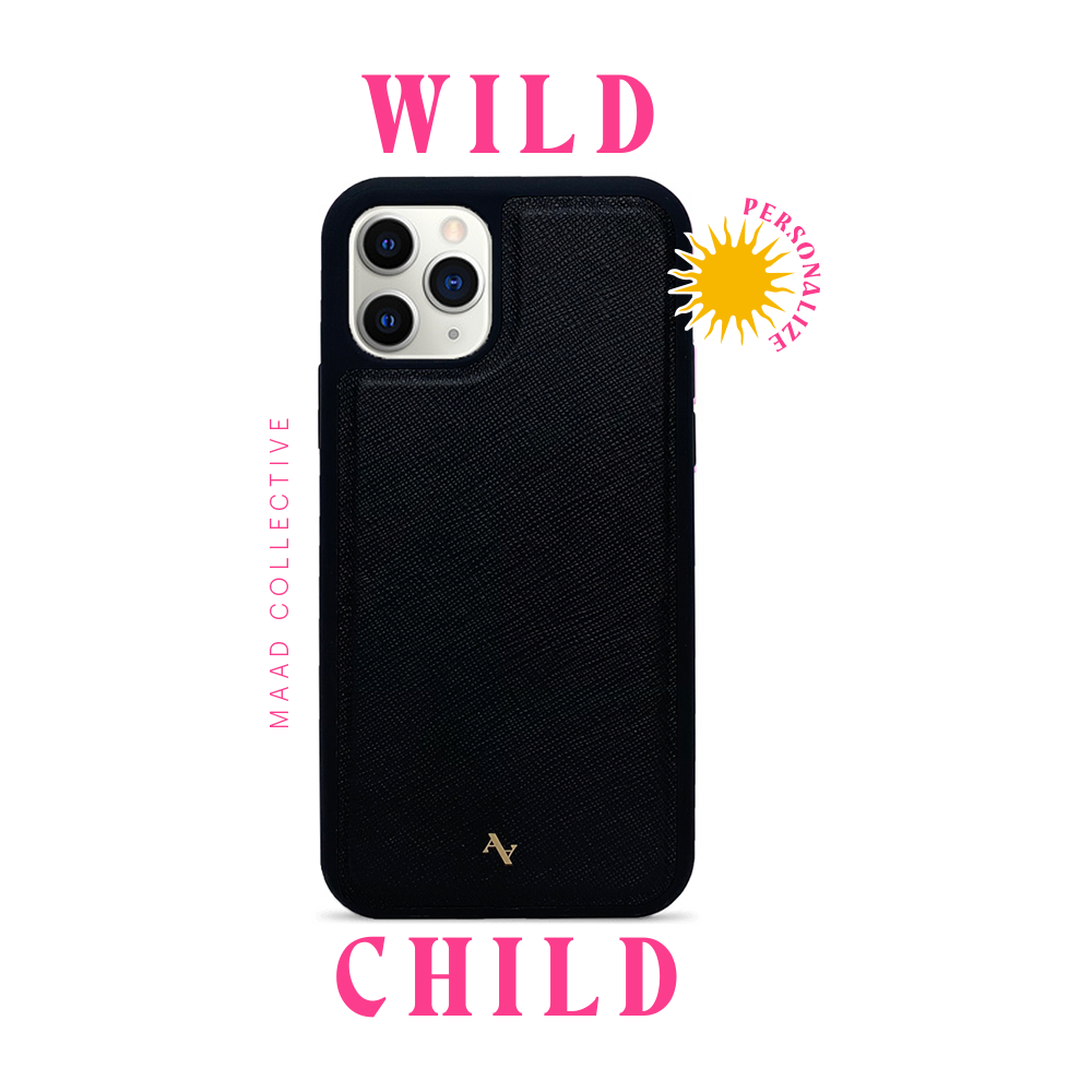 Wild Child  - Black IPhone 11 Pro Leather Case