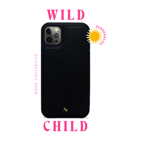 Wild Child - Black IPhone 14 Pro Leather Case