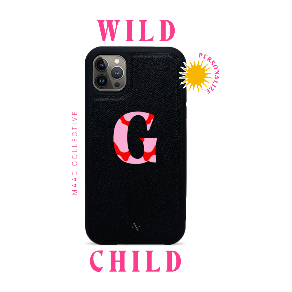 Wild Child - Black IPhone 14 Pro Leather Case