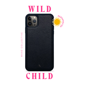 Wild Child - Black IPhone 14 Pro Max Leather Case