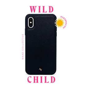 Wild Child - Black IPhone X/XS Leather Case