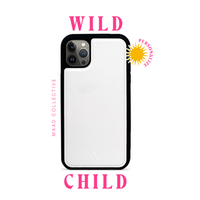 Wild Child - White IPhone 13 Pro Max Leather Case
