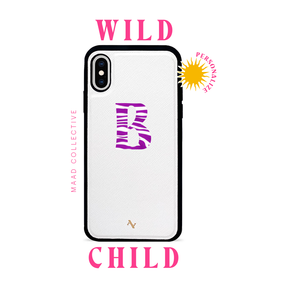 Wild Child - White IPhone X/XS Leather Case