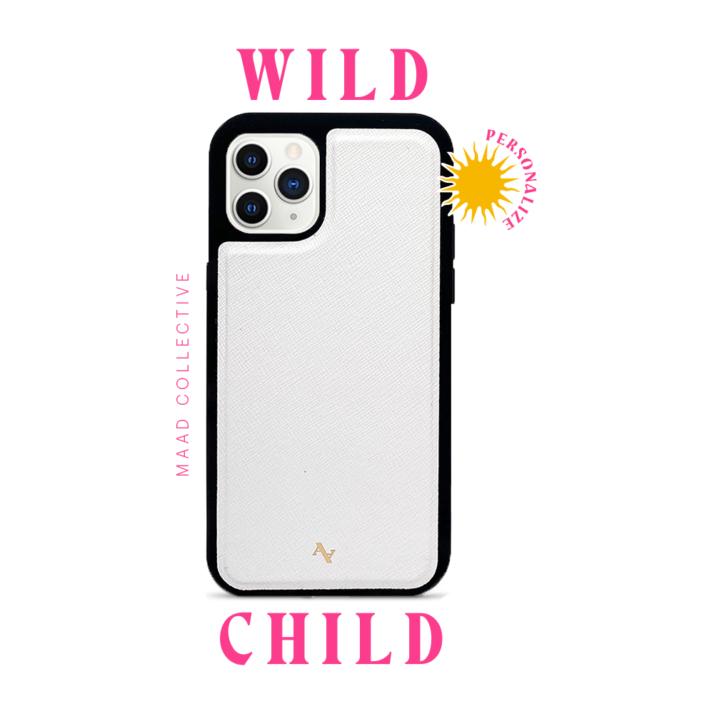 Wild Child - White IPhone 11 Pro Leather Case
