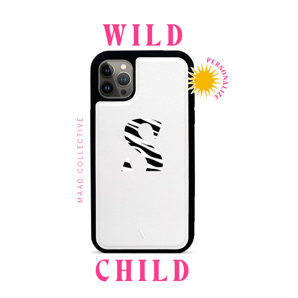 Wild Child - White IPhone 14 Pro Leather Case