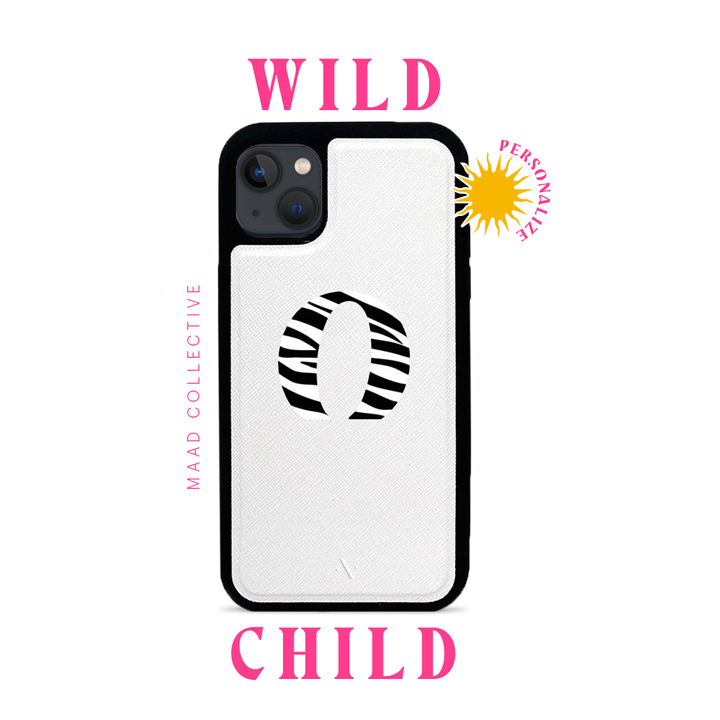 Wild Child - White IPhone 13 Mini Leather Case