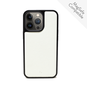 MAAD Classic - White IPhone 13 Pro Leather Case