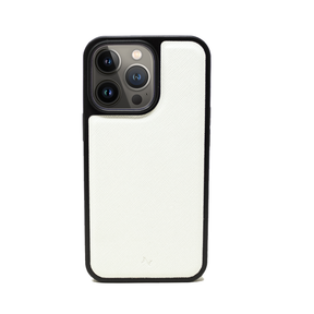 00s - White IPhone 13 Pro Leather Case