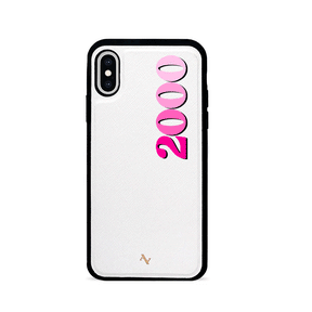 00s - White IPhone X/XS Leather Case