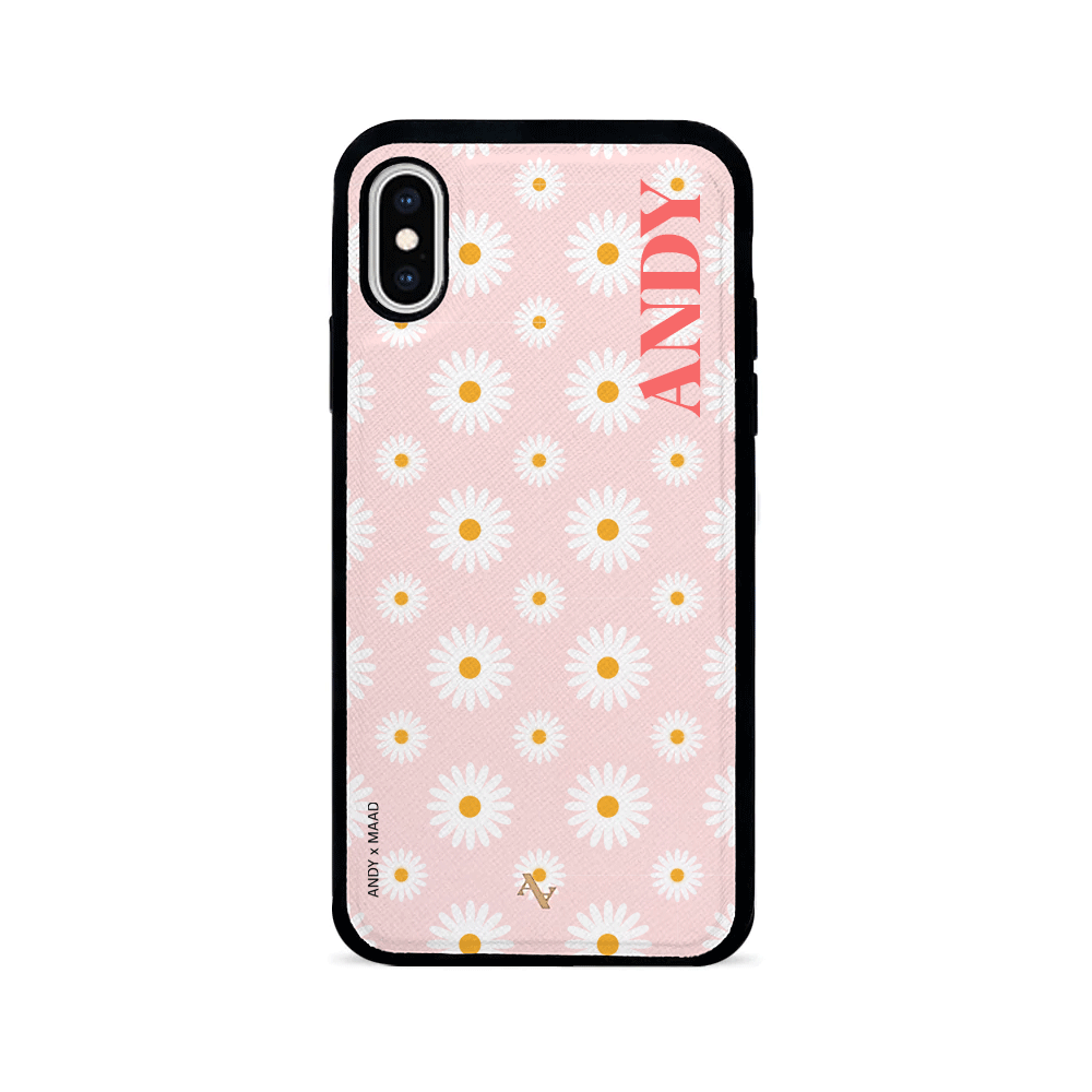 ANDY X MAAD - Pink Daisies IPhone X/XS Leather Case