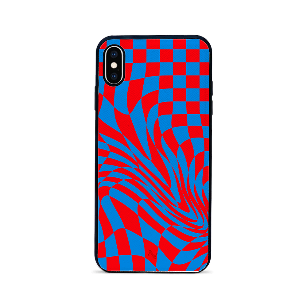 GOLF le MAAD - Blue and Red IPhone XS MAX Leather Case