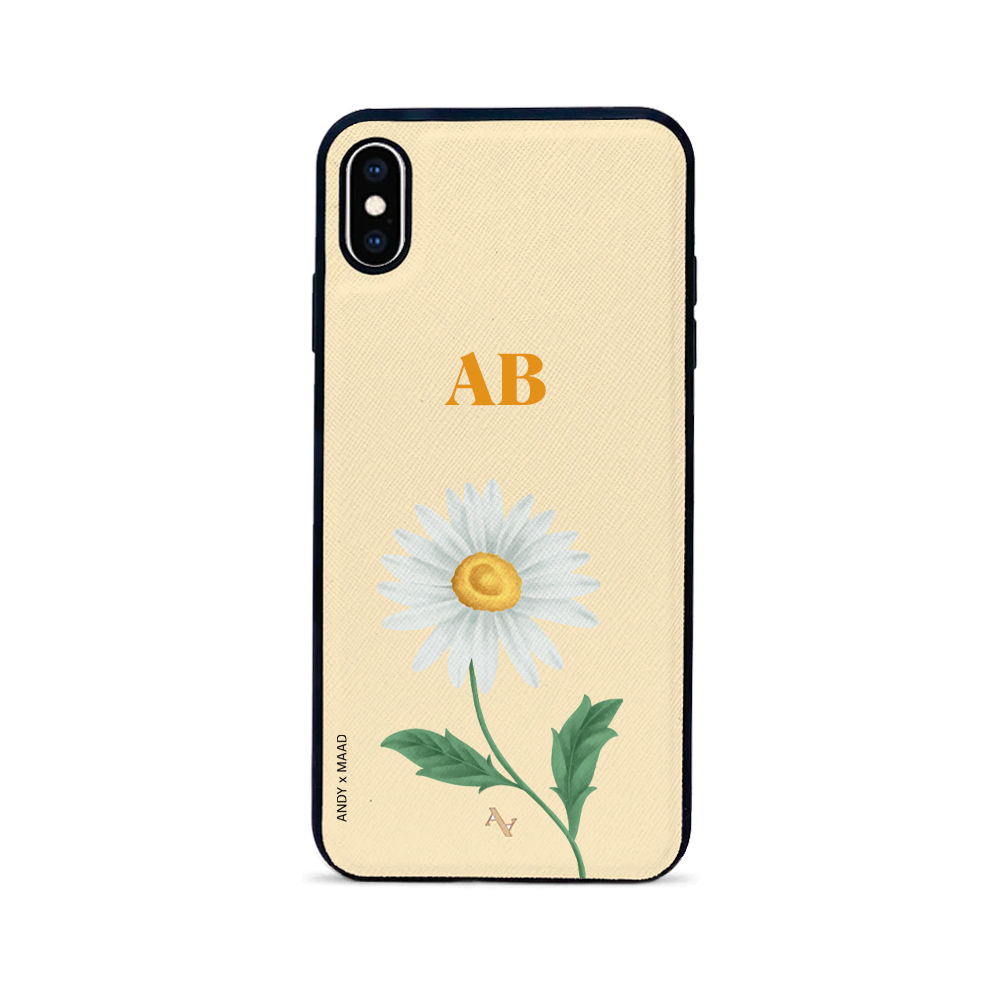 Andy x MAAD - Yellow Daisy IPhone XS MAX Leather Case