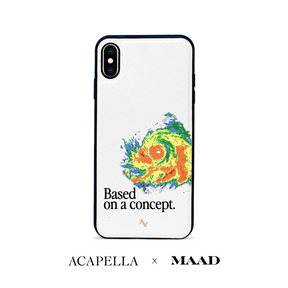 Acapella x MAAD Hurricane - Black IPhone XS MAX Leather Case