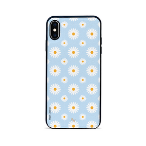 Andy x MAAD - Blue Daisies IPhone XS MAX Leather Case