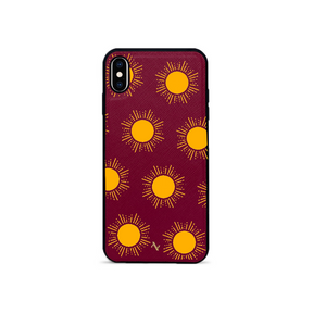 Sun - Red IPhone XS Max Leather Case