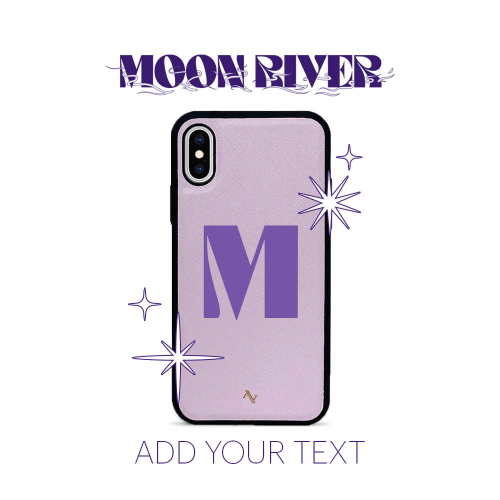 Moon River - Blush IPhone X/XS Leather Case