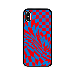GOLF le MAAD - Blue and Red IPhone X/XS Leather Case