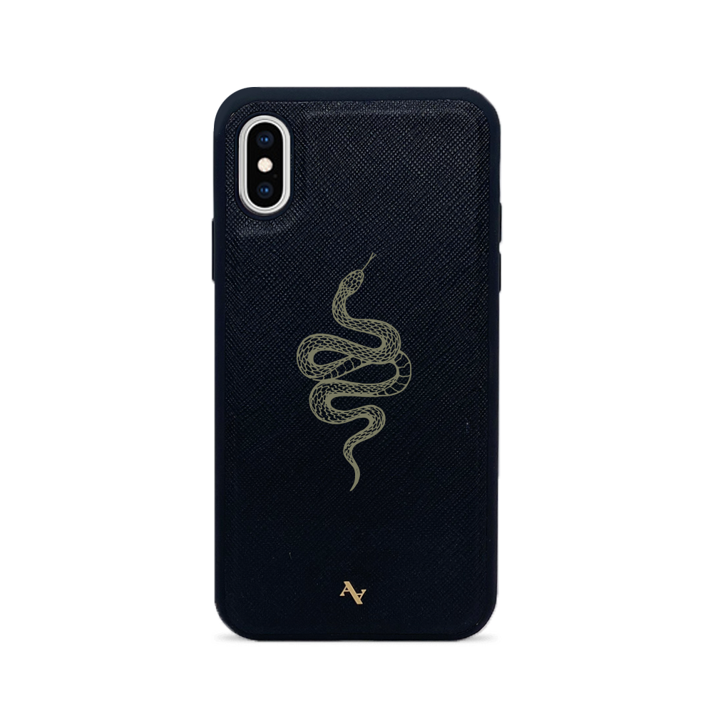 Scales - Black IPhone X/XS Leather Case