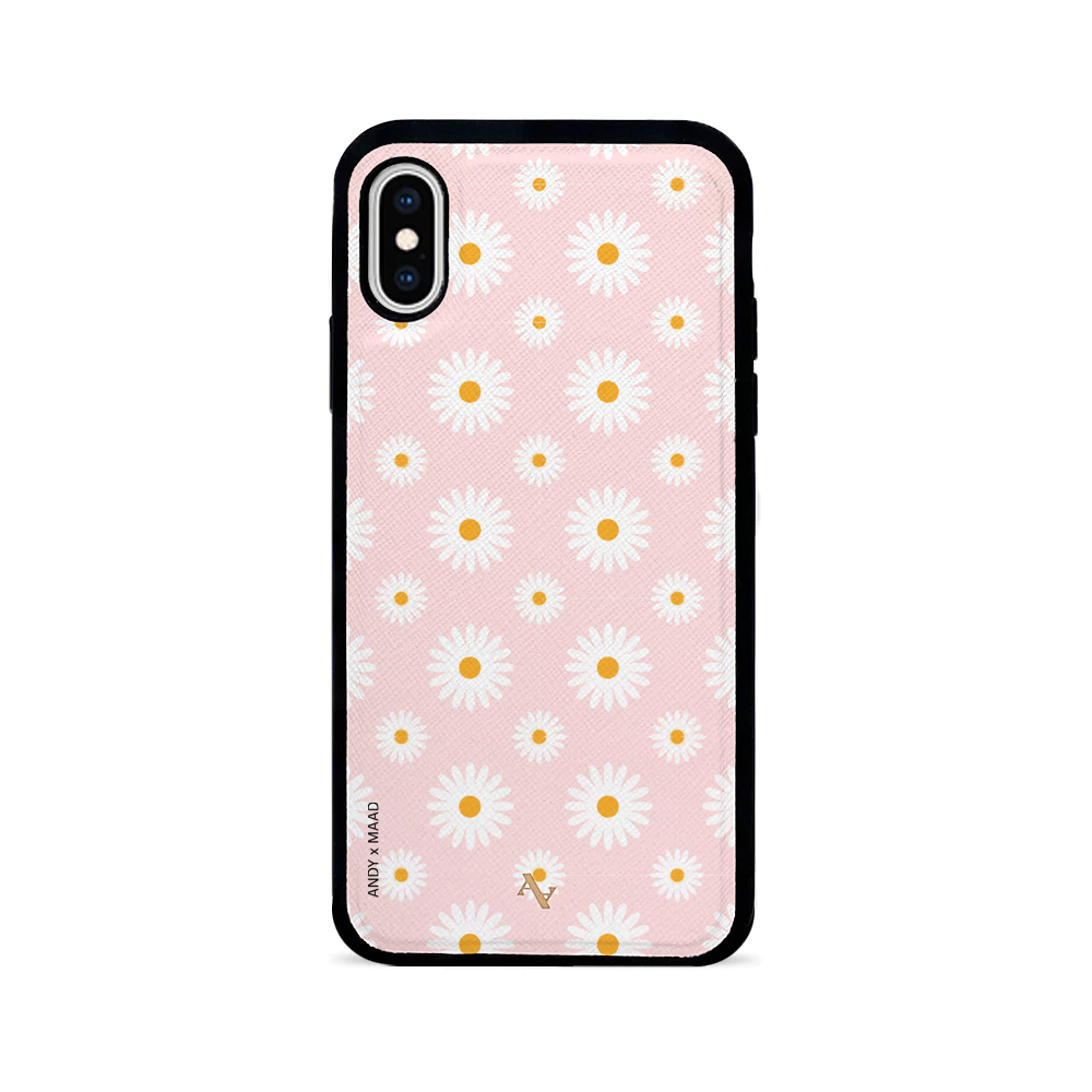ANDY X MAAD - Pink Daisies IPhone X/XS Leather Case