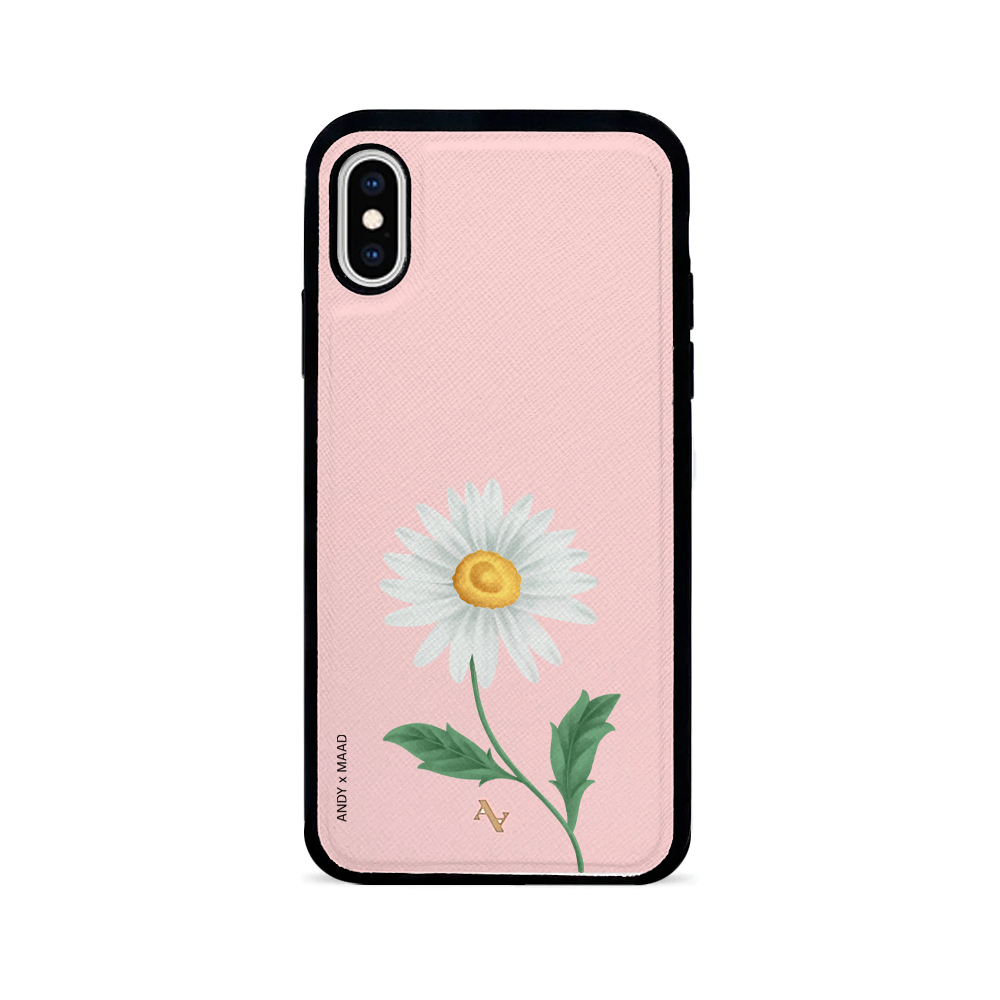 ANDY X MAAD - Pink Daisy IPhone X/XS Leather Case