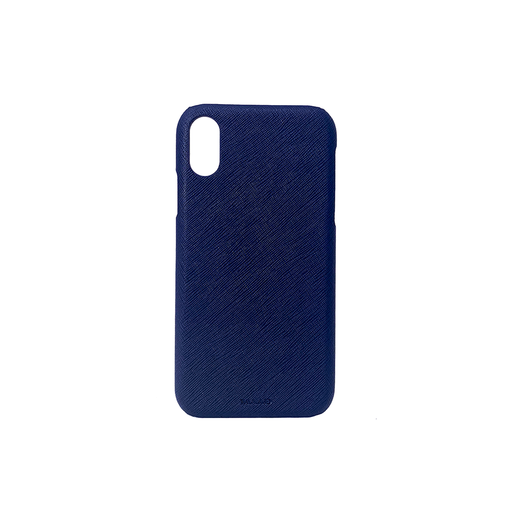 For All - Navy Blue IPhone XR Case - MAAD Collective - Saffiano IPhone Personalized Case 